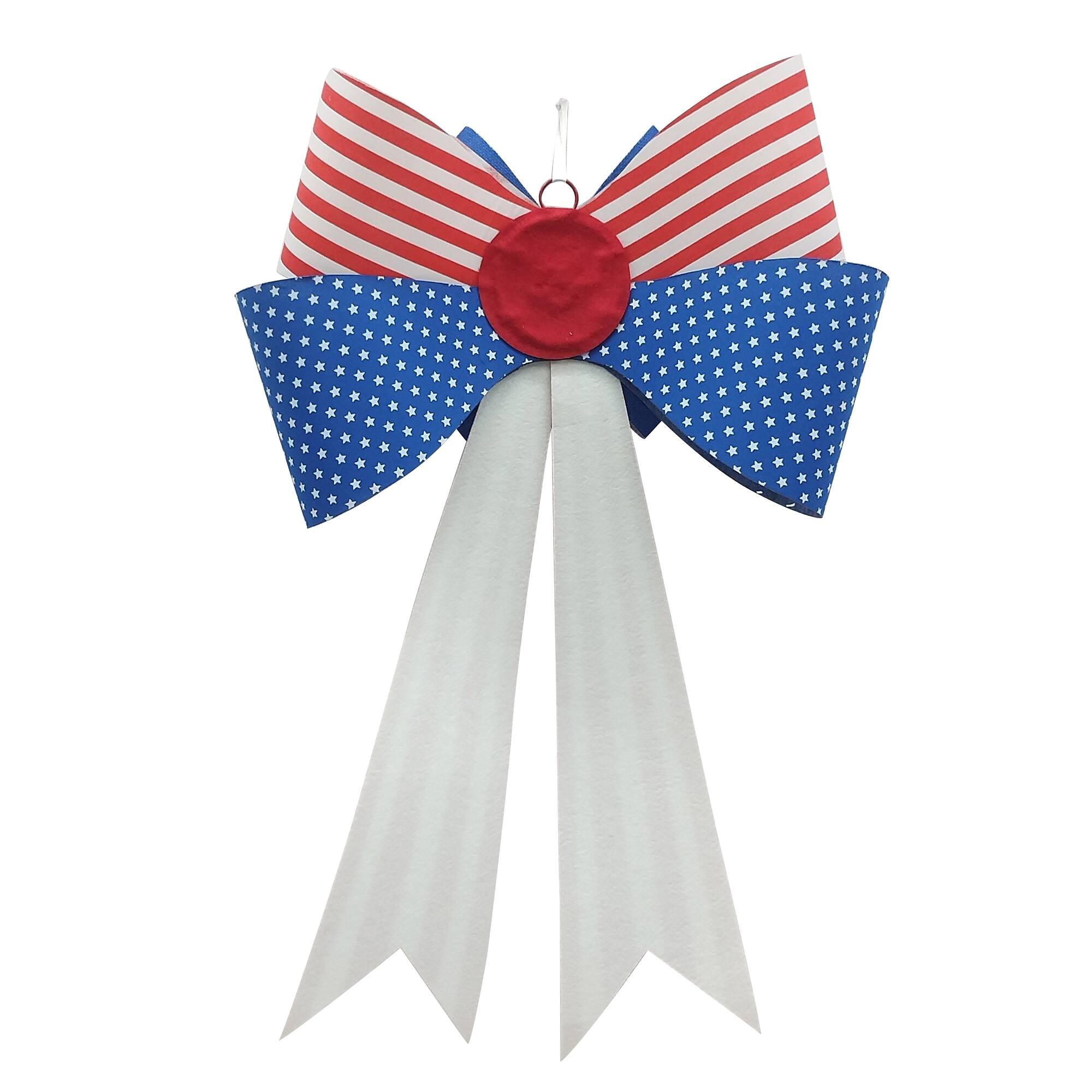 24.5" Stars & Stripes Bow Wall Décor by Celebrate It™